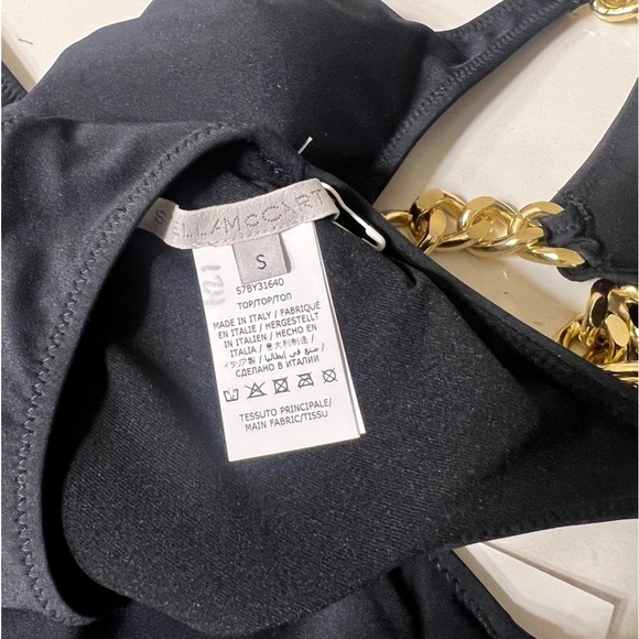 Stella McCartney Chain-link Triangle Top Falabella Chain Bikini 2 Piece NWOT - Picture 12 of 13